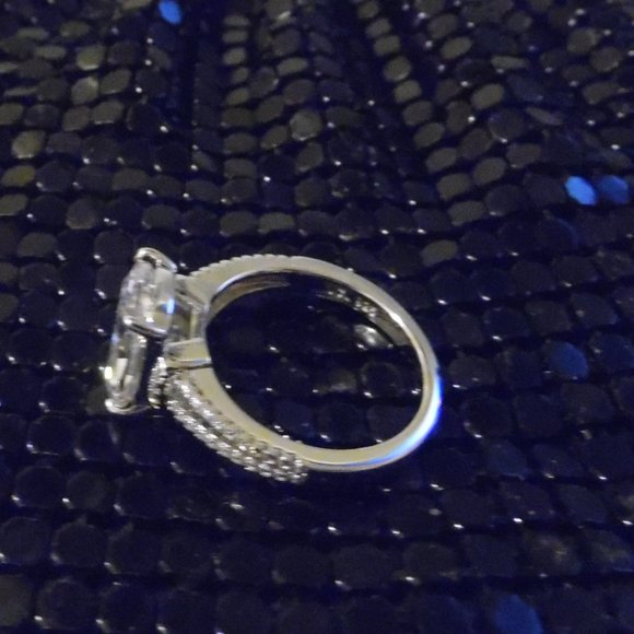 Radiance by Absolute Split Shoulder Cushion-cut Ring Size 9 - Picture 2 of 6